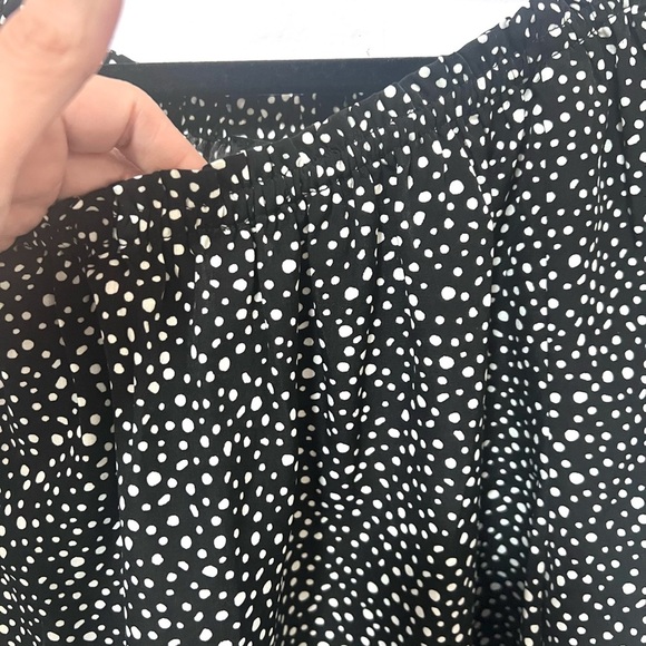 Sanctuary polka dot Puff Sleeve Blouse XL - Picture 7 of 7